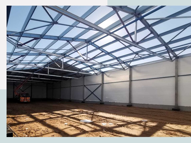 Строительство сенохранилищ в Рассказове