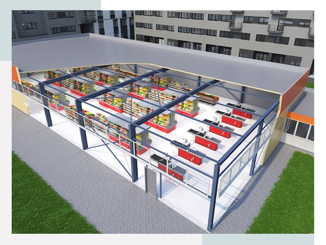 Строительство магазинов в Рассказово от 613 руб. за м²