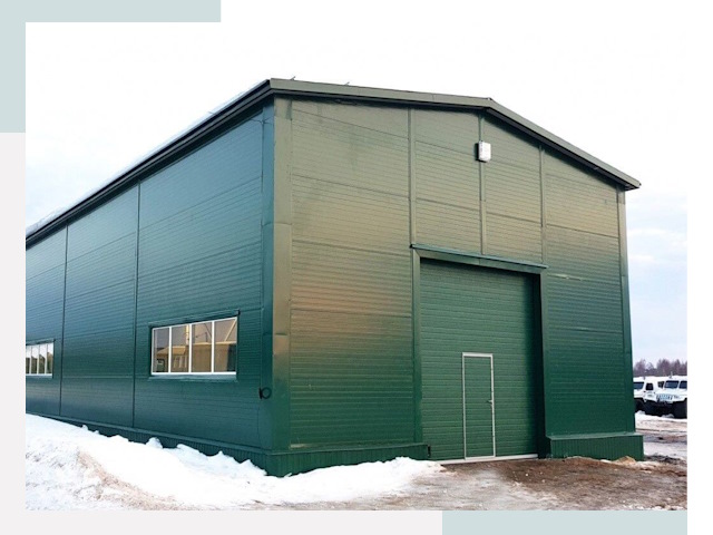 Двускатные ангары в Рассказове