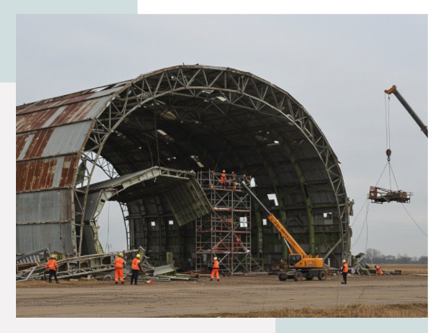 Демонтаж ангаров в Рассказове