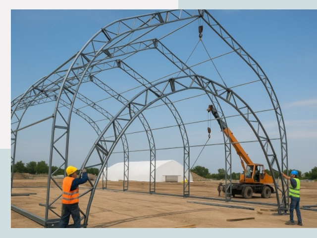 Монтаж ангаров в Рассказове от 613 руб. - Надежно и быстро